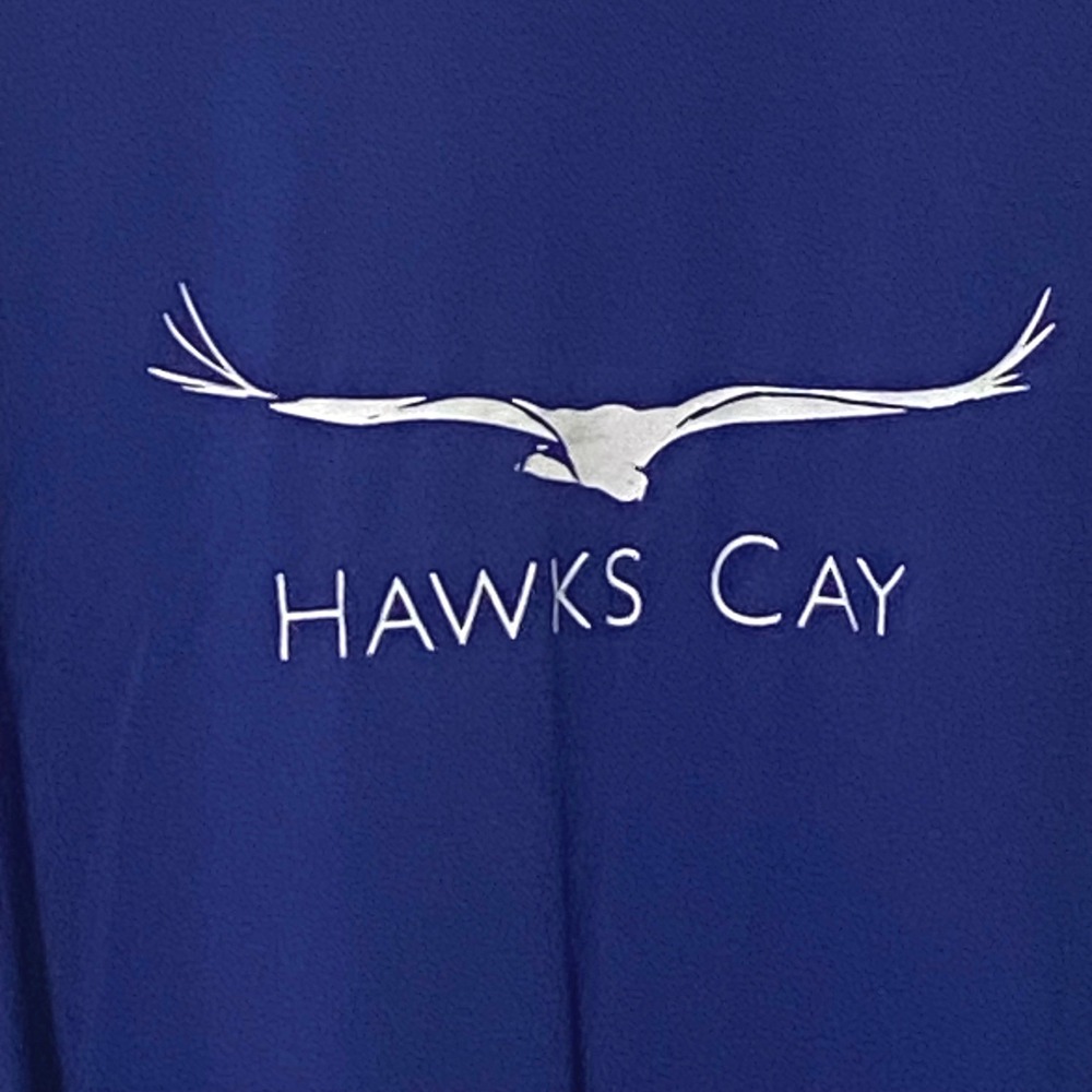 Hawks Cay Resort Mens Long Sleeve T-Shirt XXL Blue‎ Fishing Travel Duck Key FL